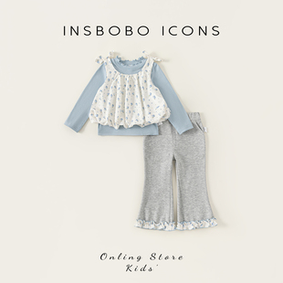 INSbobo女童套装2026春季儿童春装洋气衣服新款高级感春秋童装潮