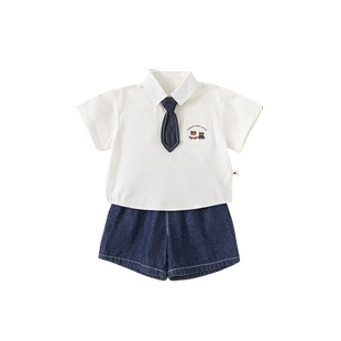 INSbobo儿童套装学院风女童装时髦洋气套装姐弟装兄妹装幼儿园夏