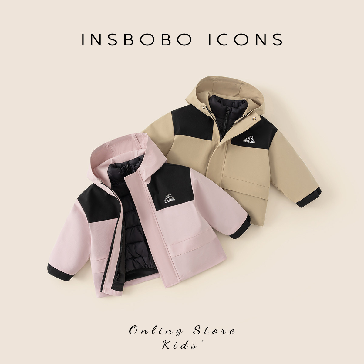 INSbobo儿童羽绒服保暖外套