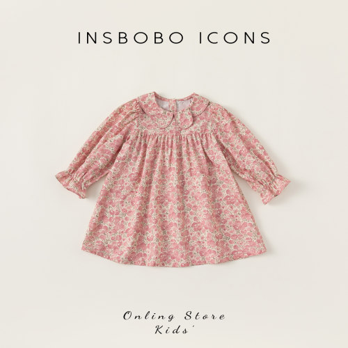INSbobo甜美女宝碎花连衣裙