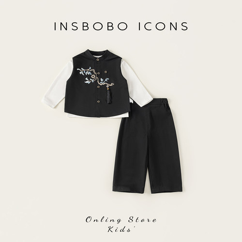 周岁男宝礼服国风男童唐装汉服潮