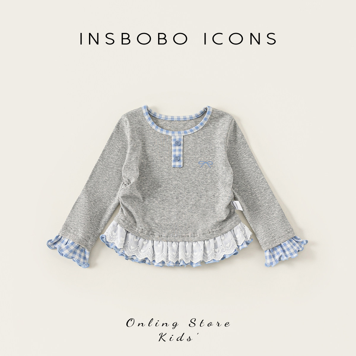 INSbobo女童长袖t恤2026春装上衣新款好看童装宝宝衣服儿童打底衫
