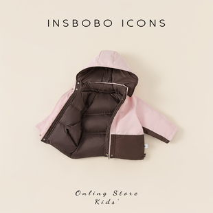 洋气双面穿女宝宝羽绒服儿童冬装 INSbobo女童羽绒服冬季 2025新款