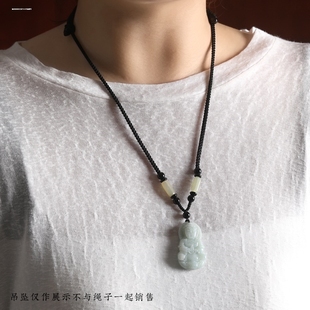 手工编织玉绳子黄金蜜蜡金佛配绳玉佩项链吊坠挂绳