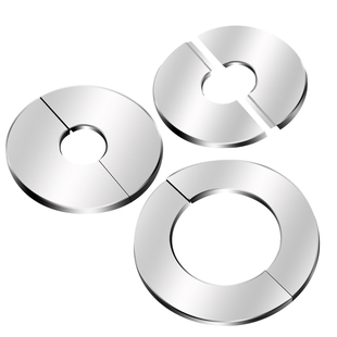 角阀装饰盖燃气管道遮挡罩装饰天然气热水器水管遮丑孔洞口不锈钢