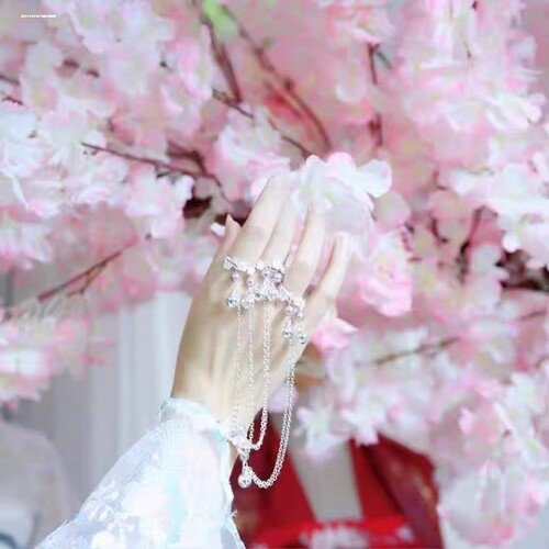 小众手镯镀金设计感手链女士结婚传统古法镯子戒指礼