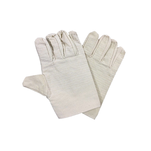 来安之双层帆布手套劳保24道线耐磨加厚工业机械工作焊工防护用品