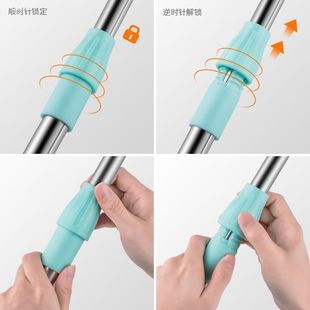 伸缩杆锁紧配件伸缩节连接器不锈钢杆对接延长圆管配件22mm变19mm