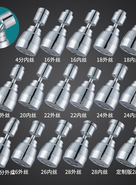 水龙头延伸器万向可旋转防溅水神器通用能万转换接头出水口嘴花洒