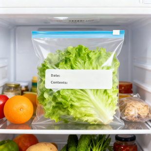 生菜保鲜袋食品级家用冰箱收纳袋蔬菜冷藏包装袋拉链式密封塑封袋