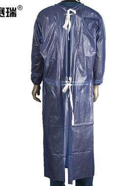 安赛瑞 长袖防水围裙 成人反穿罩衣 半透明 300180