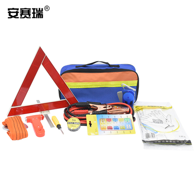 安赛瑞 车载应急包救援工具包 多功能安全急救包10件套 330031 BJ