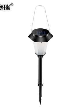 安赛瑞 太阳能户外草坪灯 仿真火焰氛围灯 公园造型地插灯 700885