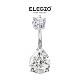 10mm杆粗1.2 Pepper肚脐钉纯银925辣妹小水滴三爪杆长6 1.6mm