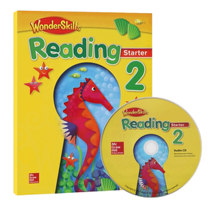 WonderSkills Reading starter 2 预备级 麦克劳希尔小学英语分级阅读训练教材加州阅读技能书 少儿英语课外辅导培训机构教材