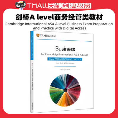 剑桥Alevel商务Cambridge International AS& ALevel Business Exam Preparation and Practice with Digital Access9781009388573