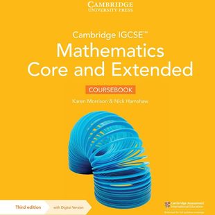 Coursebook 9781009343671 Cambridge Core and Mathematics 剑桥大学出版 IGCSE 数学核心与扩展 0580 Extended 0980考试进口原版