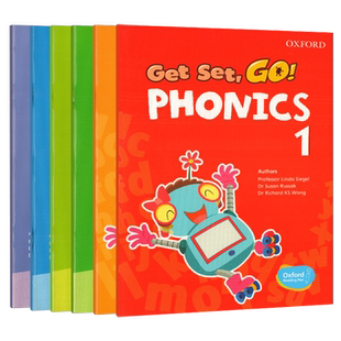 牛津自然拼读教材Get Set Go Phonics 1/2/3/4/5/6级别牛津Oxford原版进口幼儿3-6岁早教英文书籍phonics字母教学音素教学支持点读
