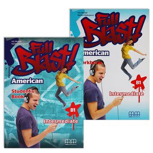 原版初高中英语教材 Full Blast B1级学生套装(学生用书+练习册) 英国MM 出版社 青少年英语教科书欧盟共同语言框架CEFR