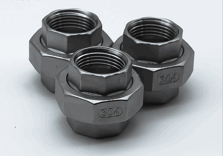 316不锈钢活接头双内丝活接 丝口拧 活节活络头 油壬4油分