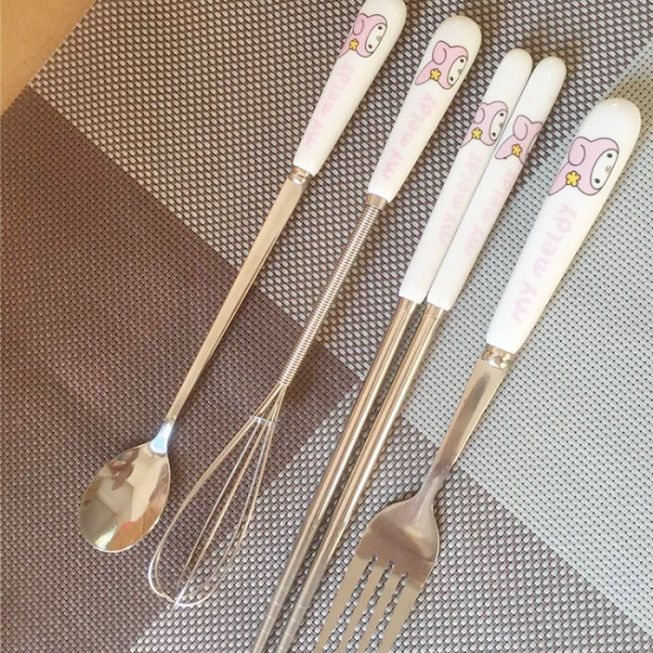 食用级不锈钢筷子陶瓷柄