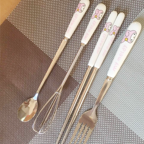 食用级不锈钢筷子陶瓷柄