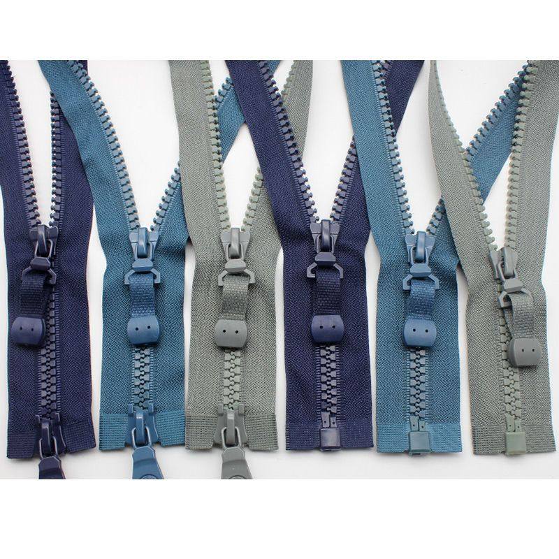 拉链衣服专用树脂6号8号双头双开单开拉链棕色绿色拉头6vs外套门