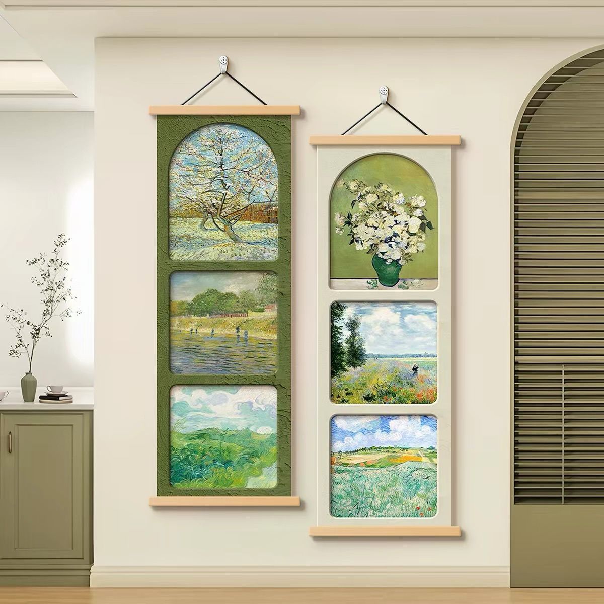 沙发背景装饰品梵高名画