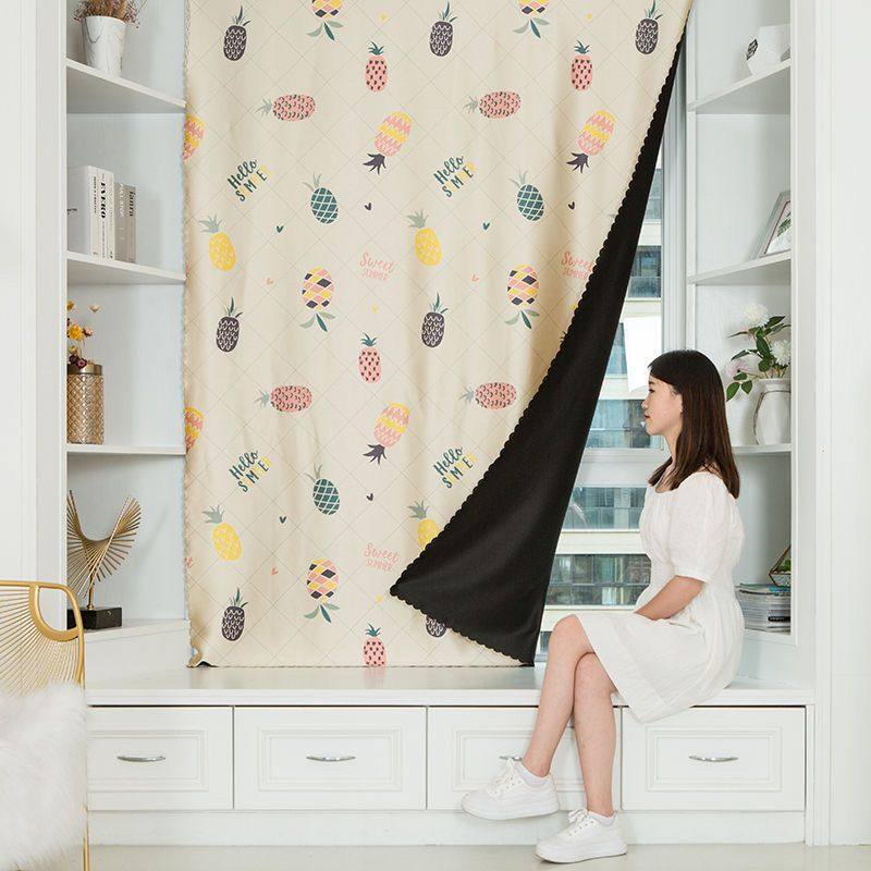 强力遮光布魔术贴窗帘简易遮光布免打孔安装遮阳窗户遮挡卧室防晒