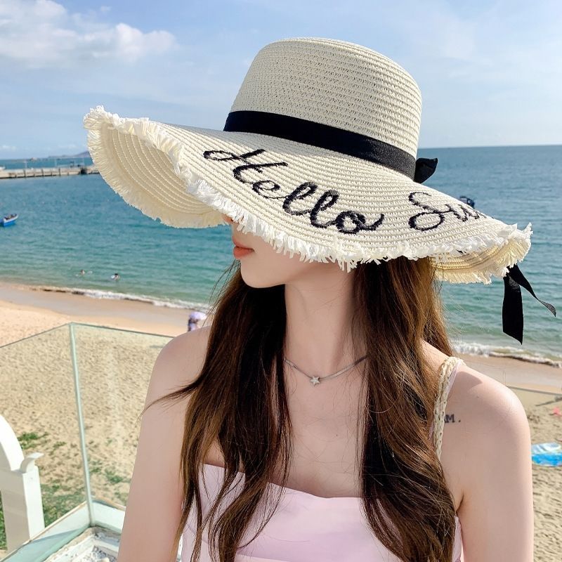 女士巨好看防晒帽遮脸子