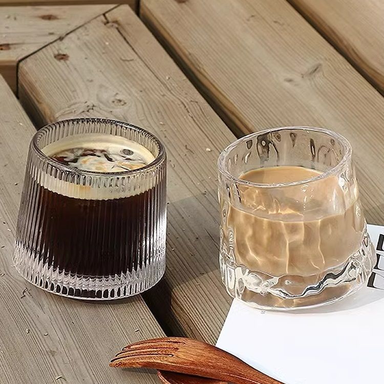 女生微醺小酒杯【三只装】玻璃杯转转杯咖啡杯子酒吧用ins风透明