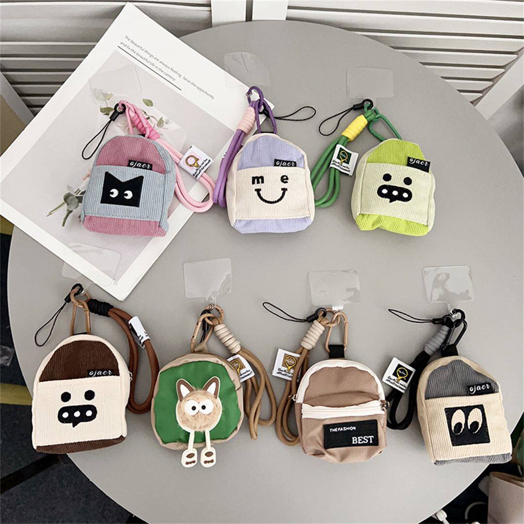 超迷你小挂包新款创意潮牌零钱包手机壳挂件便携迷你书包小挂包适