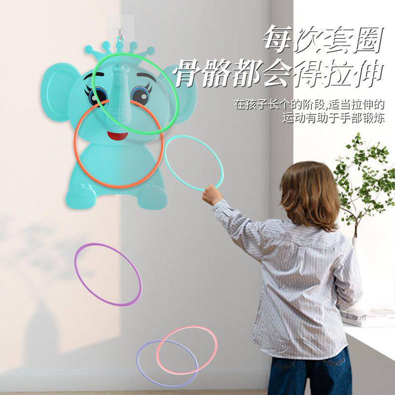 套圈摆摊全套网红大象儿