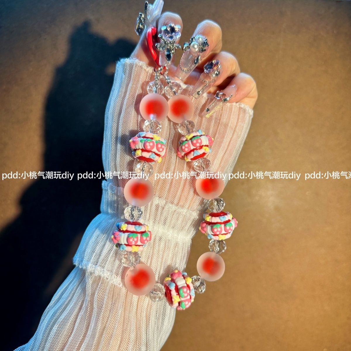 手机吊坠挂件女款草莓集