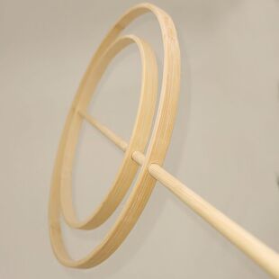 蚕丝扇骨架竹子竹子新娘扇子骨架框架双环扇子diy自制配件团扇骨