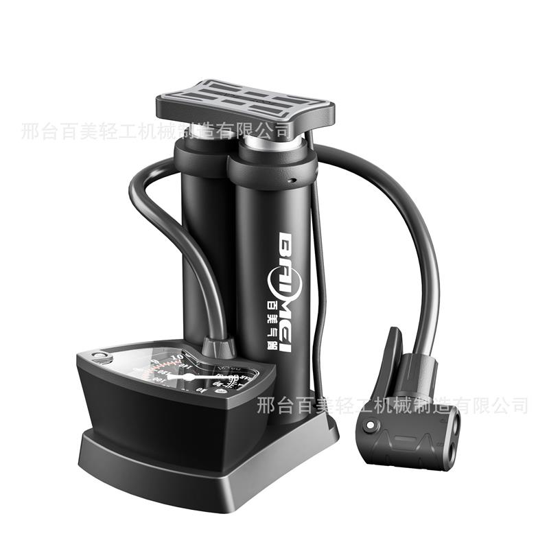 德国精工脚踩高压打气筒便携式自行车气筒摩托车迷你家用电动