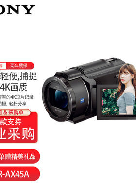索尼FDR-AX45A数码摄像机 4K高清 DV录像机 直播旅游婚庆 ax45a