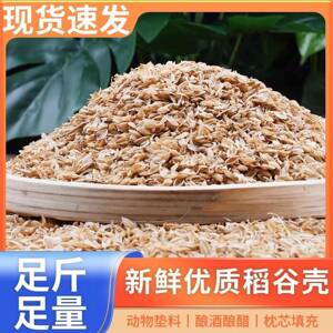 新鲜现磨稻谷壳芦丁鸡垫料枕芯填充酿酒辅料养花种植专用纯干稻壳