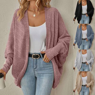 Women Comfortable Knitted Cardigan Knitwear Fall Winter