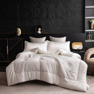 D2纪希尔顿 A类母婴软糯针织棉被舒适四季柔软被子天然贴身春秋被