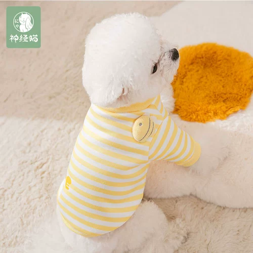 Свитер щенка, собачья одежда, осенняя и зимняя костюм Новый домашний живот Тедди Бибели Белом