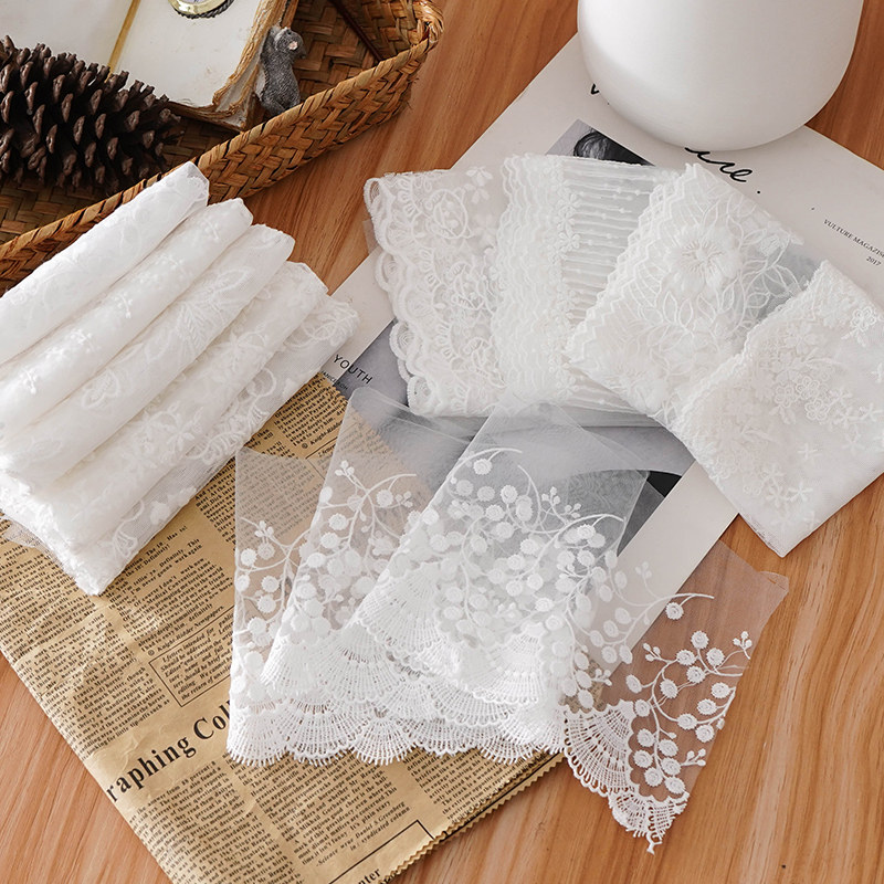 蕾丝花边布料手工diy白色网纱窗帘裙边下摆领口手工服装辅料面料,居家布艺,海绵垫/布料/面料/手工diy,淘宝优惠券,粉丝福利购,淘宝优惠卷