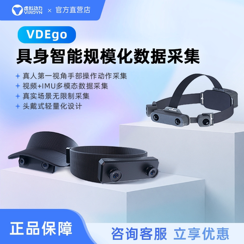 VIRDYN虚拟动力 Ego具身智能第一人称视角数采 头戴式高精度相机