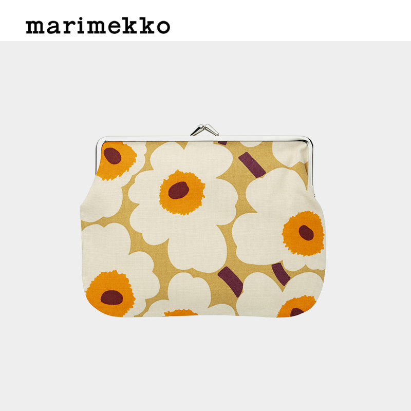 Marimekko【Unikko游霓可印花】25早秋新款金属框架钱包商场同款