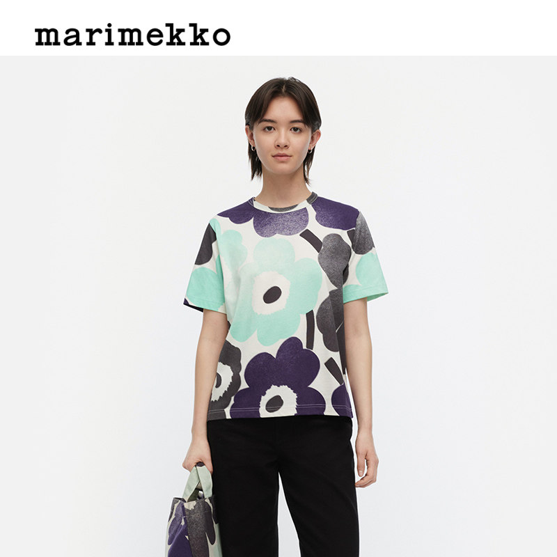 Marimekko25早秋圆领女士短袖T恤