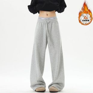 油腻客INSstudios潮流insstudlos加绒加厚重磅弯刀卫裤运动休闲裤