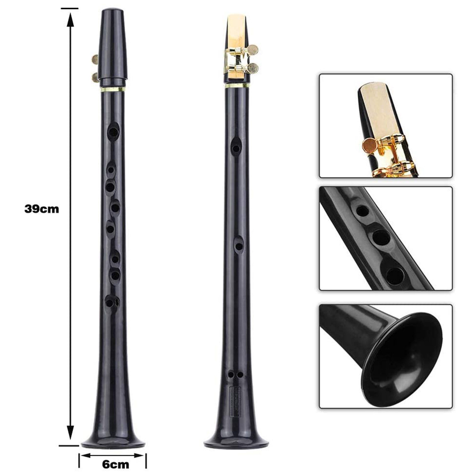 迷你萨克斯初学者简易小萨克斯成人儿童中音高音哨片笛头专业乐器