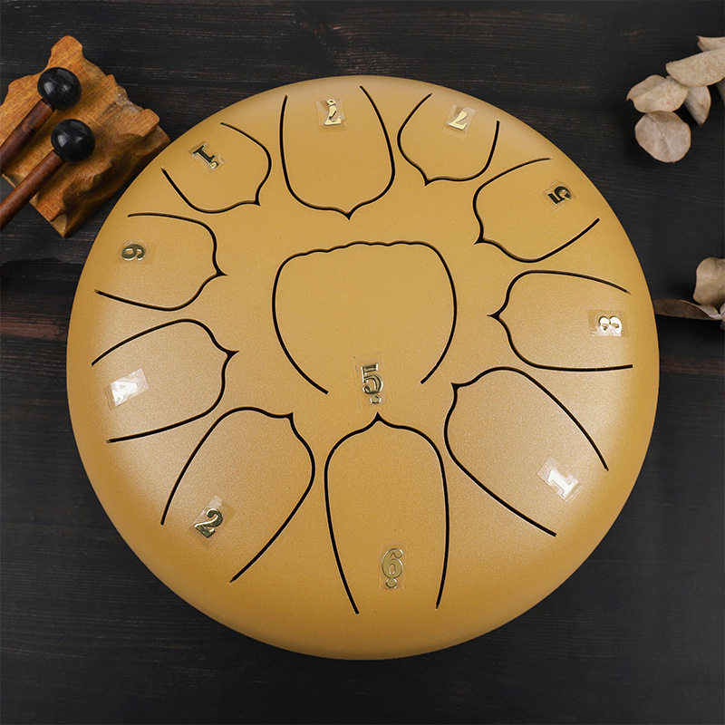 10寸11音空灵鼓手鼓色空鼓忘尘鼓无忧鼓忘忧鼓梵音鼓专业演奏乐器