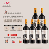 干红葡萄酒整箱6瓶2022年 迦南美地小野马赤霞珠 葡萄酒热销榜