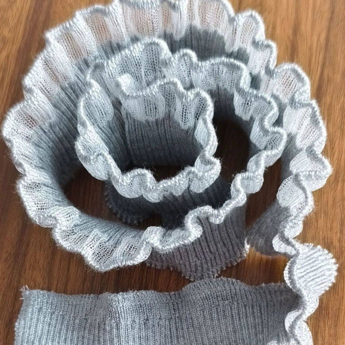 毛衣领口替换螺纹荷叶花边木耳边领圈领口接袖口diy装饰蕾丝花边,居家布艺,缝纫DIY材料套装,淘宝优惠券,粉丝福利购,淘宝优惠卷